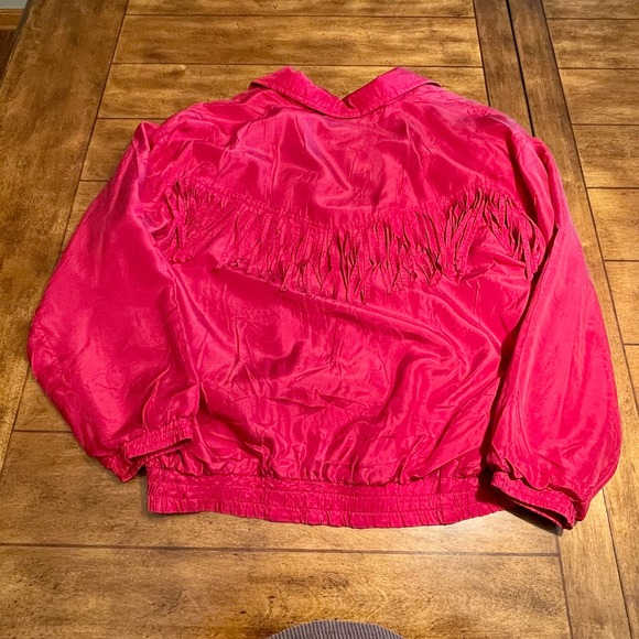 Diana D'or 100% Silk Sz Large 2-Piece Set Vintage 80s/90s NWT Zip Front S1026-01 - Picture 2 of 10